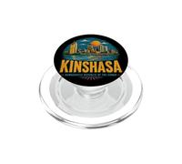 Souvenir de Voyage Vintage Kinshasa RD Congo PopSockets PopGrip pour MagSafe