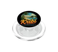 Souvenir de Voyage Vintage Kribi Cameroun PopSockets PopGrip pour MagSafe