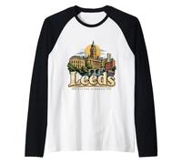 Souvenir de Voyage Vintage Leeds Angleterre Royaume-Uni Manche Raglan
