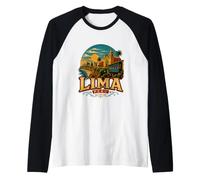 Souvenir de Voyage Vintage Lima Pérou Manche Raglan