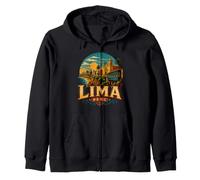 Souvenir de Voyage Vintage Lima Pérou Sweat à Capuche