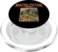 Souvenir de Voyage Vintage Machu Picchu Pérou Cadeau Touristique Ville PopSockets PopGrip pour MagSafe