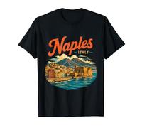 Souvenir de Voyage Vintage Naples Italie Cadeau Monument T-Shirt