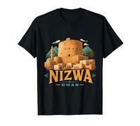 Souvenir de Voyage Vintage Nizwa Oman T-Shirt Graphique avec Valeur