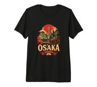 Souvenir de Voyage Vintage Osaka Japon T-Shirt Haut de Gamme
