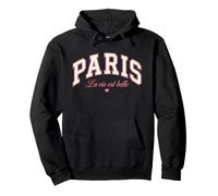 Souvenir de Voyage Vintage Paris La Vie est Belle Sweat à Capuche