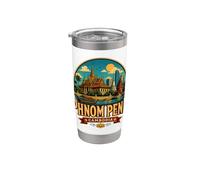 Souvenir de voyage vintage Phnom Penh Cambodge Gobelet isotherme en acier inoxydable double paroi