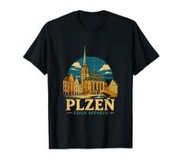 Souvenir de Voyage Vintage Pilsen République tchèque T-Shirt
