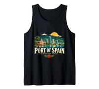 Souvenir de Voyage Vintage Port d'Espagne Trinidad Débardeur