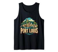 Souvenir de Voyage Vintage Port Louis Maurice Débardeur
