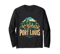 Souvenir de Voyage Vintage Port Louis Maurice Manche Longue