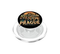 Souvenir de Voyage Vintage Prague République tchèque Cadeau PopSockets PopGrip pour MagSafe