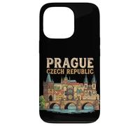 Souvenir de Voyage Vintage Prague Tchéquie Cadeau Touristique Coque pour iPhone 13 Pro