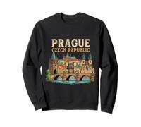 Souvenir de Voyage Vintage Prague Tchéquie Cadeau Touristique Sweatshirt
