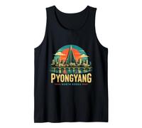 Souvenir de Voyage Vintage Pyongyang en Corée du Nord Débardeur