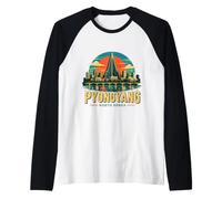 Souvenir de Voyage Vintage Pyongyang en Corée du Nord Manche Raglan