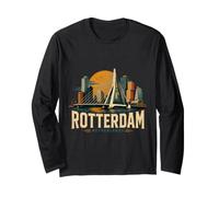 Souvenir de Voyage Vintage Rotterdam Pays-Bas Cadeau Monument Manche Longue