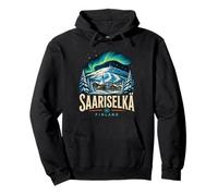 Souvenir de Voyage Vintage Saariselka Finlande Sweat à Capuche