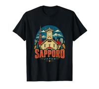 Souvenir de Voyage Vintage Sapporo Japon T-Shirt