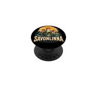 Souvenir de Voyage Vintage Savonlinna Finlande PopSockets PopGrip Adhésif