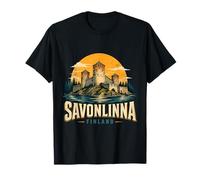 Souvenir de Voyage Vintage Savonlinna Finlande T-Shirt