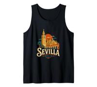 Souvenir de Voyage Vintage Séville Espagne Cadeau Monument Débardeur