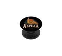Souvenir de Voyage Vintage Séville Espagne Cadeau Monument PopSockets PopGrip Adhésif