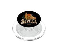 Souvenir de Voyage Vintage Séville Espagne Cadeau Monument PopSockets PopGrip pour MagSafe