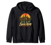 Souvenir de Voyage Vintage SIEM Reap au Cambodge Sweat à Capuche