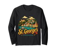 Souvenir de Voyage Vintage St Georges Grenade Cadeau Monument Manche Longue