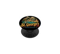 Souvenir de Voyage Vintage St Georges Grenade Cadeau Monument PopSockets PopGrip Adhésif