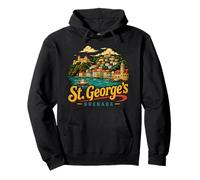 Souvenir de Voyage Vintage St Georges Grenade Cadeau Monument Sweat à Capuche