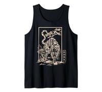 Souvenir de Voyage Vintage Tiger Korean Art Séoul Corée du Sud Débardeur
