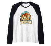 Souvenir de Voyage Vintage Tripoli Libye, Cadeau Manche Raglan