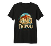 Souvenir de Voyage Vintage Tripoli Libye, Cadeau T-Shirt Haut de Gamme