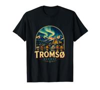 Souvenir de Voyage Vintage Tromso Norvège T-Shirt Graphique avec Valeur