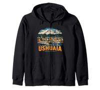 Souvenir de Voyage Vintage Ushuaia Argentine Sweat à Capuche
