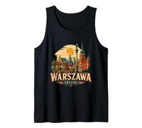 Souvenir de Voyage Vintage Varsovie Pologne Cadeau Monument Débardeur