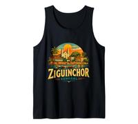 Souvenir de Voyage Vintage Ziguinchor Sénégal Débardeur