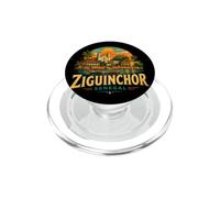 Souvenir de Voyage Vintage Ziguinchor Sénégal PopSockets PopGrip pour MagSafe