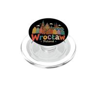 Souvenir de Voyage Wroclaw Pologne dessiné à la Main PopSockets PopGrip pour MagSafe