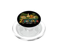 Souvenir de Voyage Ziguinchor Sénégal dessiné à la Main PopSockets PopGrip pour MagSafe