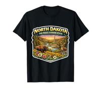 Souvenir d'État du Dakota du Nord The Peace Garden T-Shirt