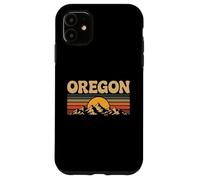 Souvenir d'État rétro des années 70 au Coucher du Soleil d'Oregon Mountain Coque pour iPhone 11
