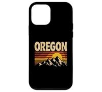 Souvenir d'État rétro des années 70 au Coucher du Soleil d'Oregon Mountain Coque pour iPhone 12 Mini