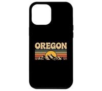 Souvenir d'État rétro des années 70 au Coucher du Soleil d'Oregon Mountain Coque pour iPhone 12 Pro Max