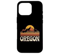 Souvenir d'État rétro des années 70 au Coucher du Soleil d'Oregon Mountain Coque pour iPhone 16 Pro