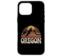 Souvenir d'État rétro des années 70 au Coucher du Soleil d'Oregon Mountain Coque pour iPhone 16 Pro Max