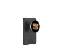 Souvenir d'État rétro des années 70 au Coucher du Soleil d'Oregon Mountain PopSockets PopWallet pour MagSafe