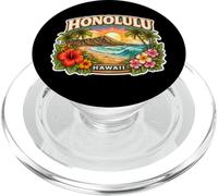 Souvenir d'Honolulu, Ville et Capitale de l'État d'Hawaï PopSockets PopGrip pour MagSafe